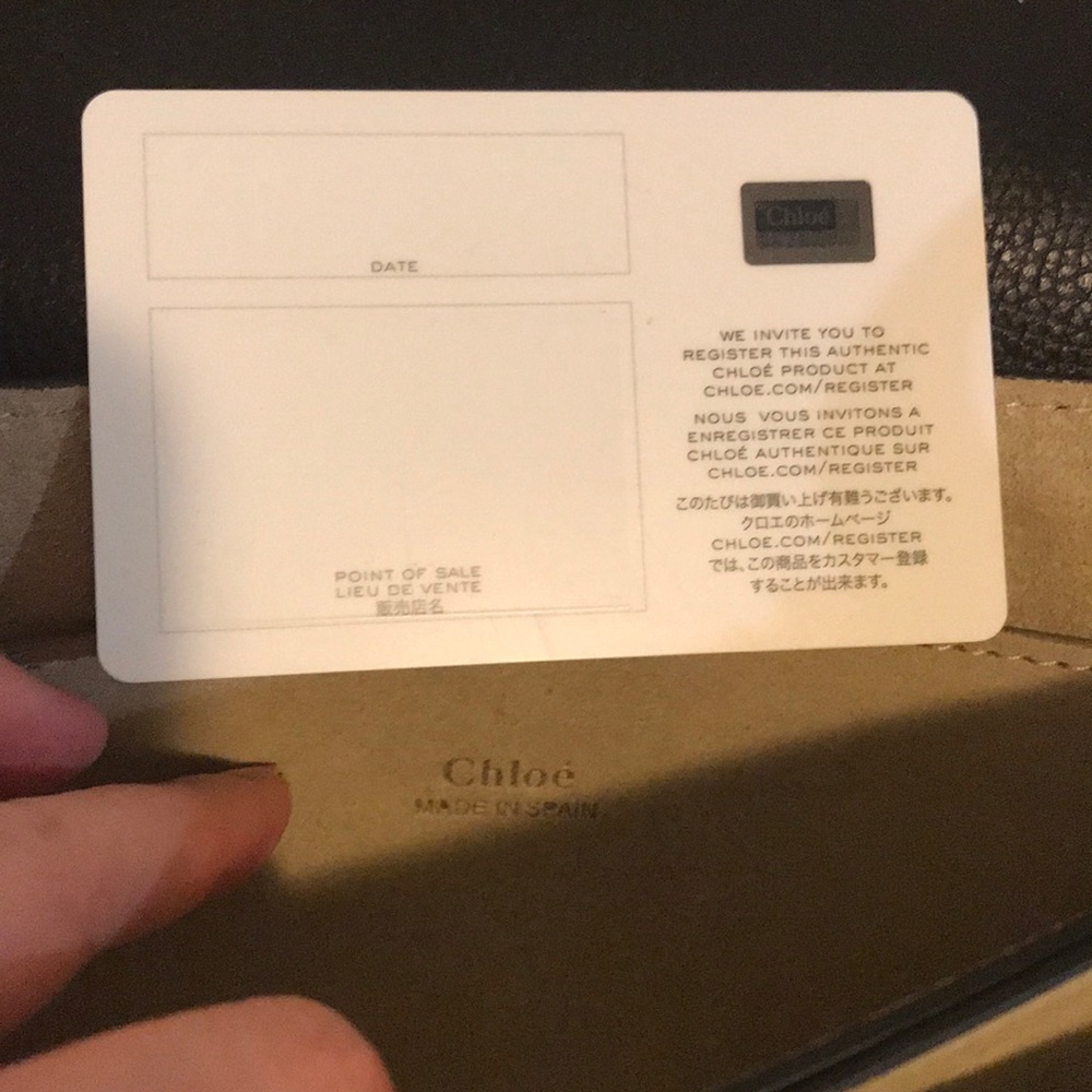 100% Authentic Chloe Faye crossbody leather handbag - Picture 8 of 9